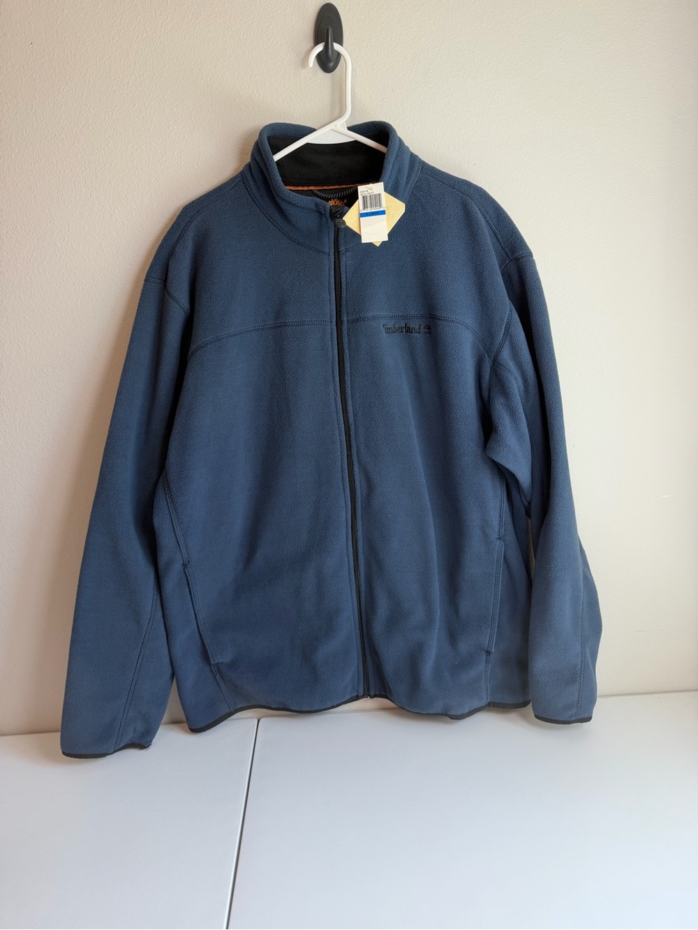 Timberland Men's Navy Blue Full-Zip Fleece Jacket